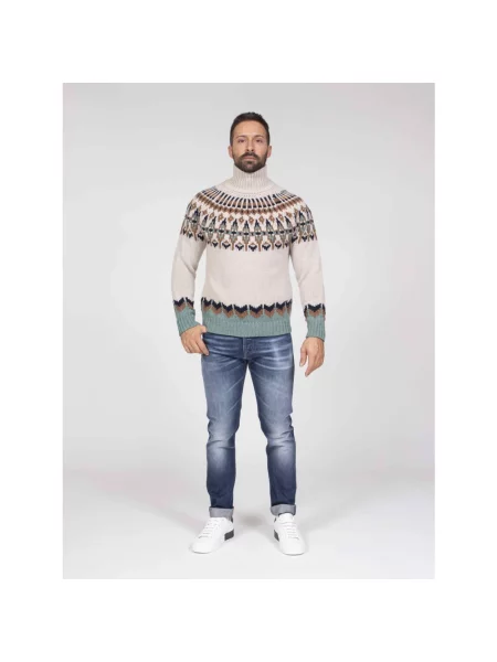 Sweter Dondup wełniany beżowy