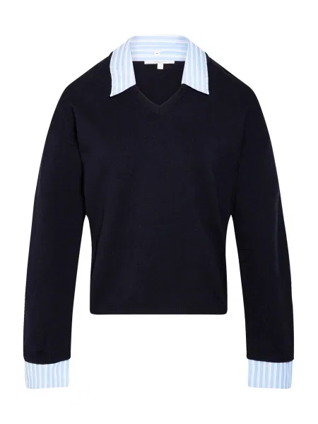 Morgan Pulover bleumarin / albastru deschis alb