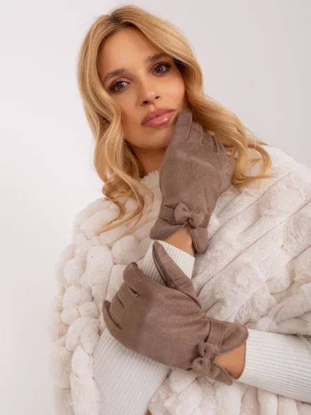 Mănuși Fashionhunters bej