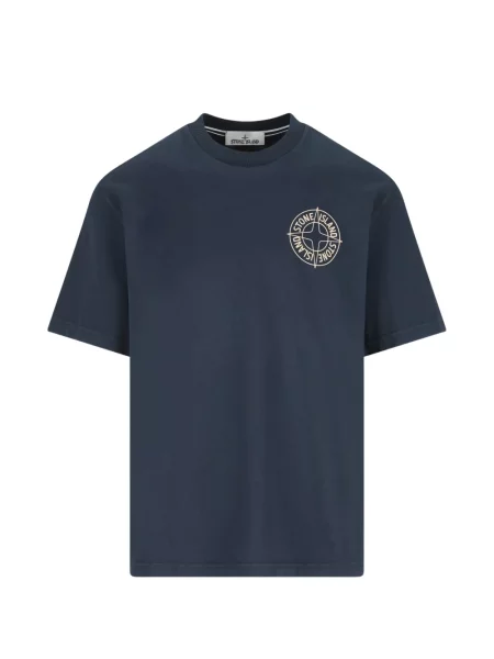Tricou Stone Island cu strasuri albastru