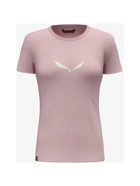 Koszulka Salewa Solidlogo Dri-Release krótki rękaw jasnoróżowa 38 różowa