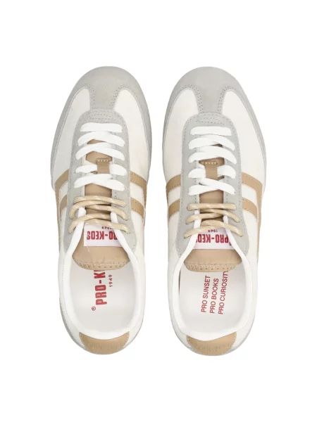 Sneakersy Pro Keds skórzane beżowe