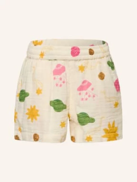 Mini Rodini Mušelínové Šortky / růžová / zelená béžová