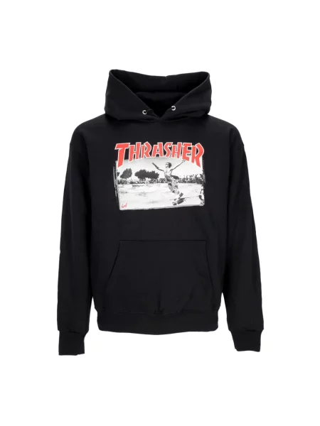 Bluza z kapturem Thrasher z kapturem czarna