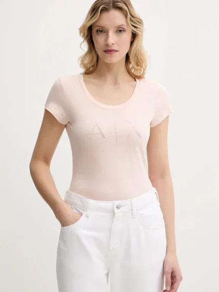 Тениска Armani Exchange розово