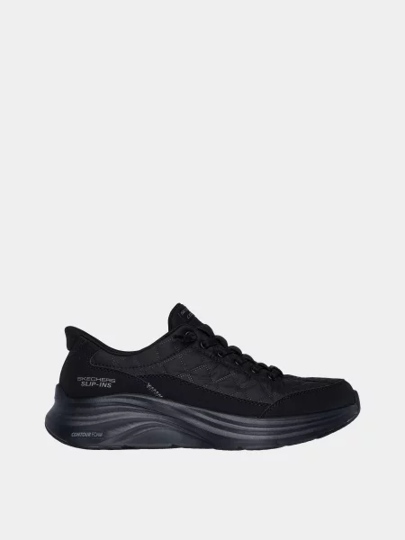 Кожаные кроссовки Skechers черные