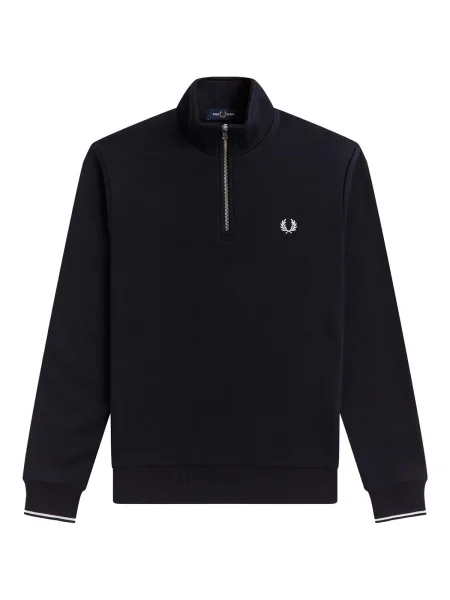 Hanorac Fred Perry de jumătate de fermoar albastru