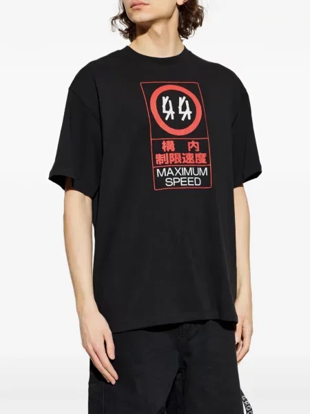 Tricou 44 Label Group cu imagine negru