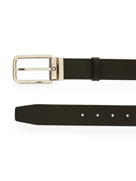 Cu centură reversibil curea Montblanc din piele negru
