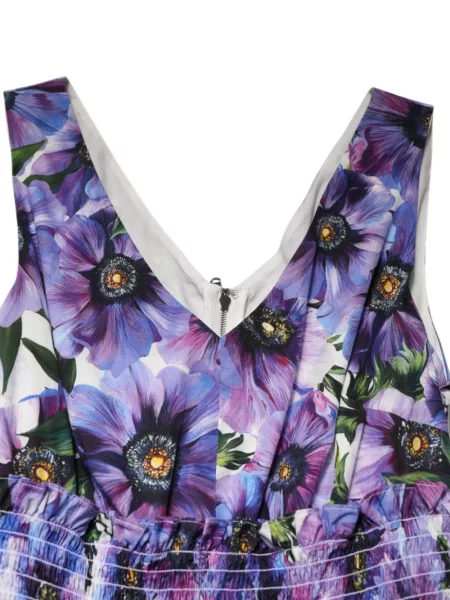 Rochie midi Dolce & Gabbana cu imagine violet