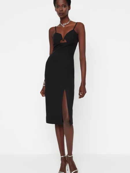 Sukienka koktajlowa Trendyol czarna