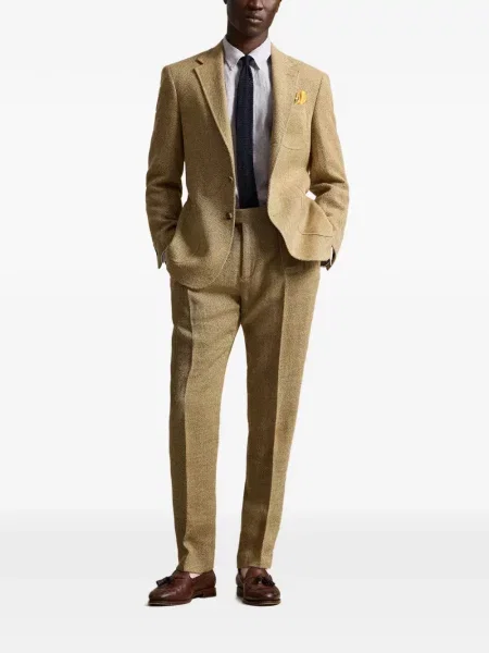 Șosete Polo Ralph Lauren cu model herringbone cu broderie plasă albastru