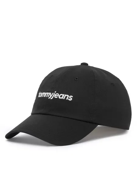 Tommy Hilfiger Καπέλο Jockey Tjm Script Μαύρο λευκό
