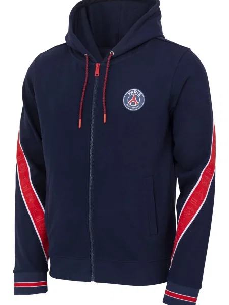 Bluza z kapturem PSG Kolekcja oficjalna PARIS SAINT GERMAIN niebieska