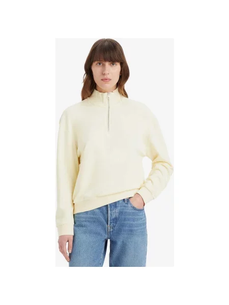 Bluza Levi's Everyday Half Zip jasnożółta XS żółta