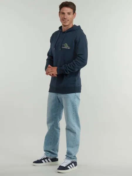 Hanorac cu glugă Quiksilver albastru