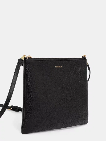 Coccinelle crossbody kabelka dámska kožená čierna