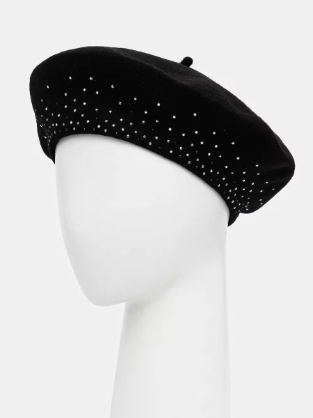 Вълнена шапка Emporio Armani черно