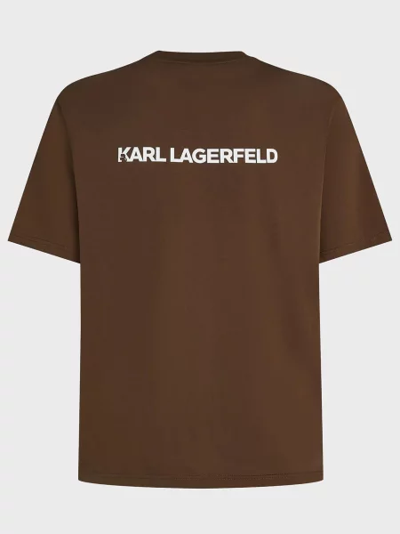 Футболка Karl Lagerfeld коричнева