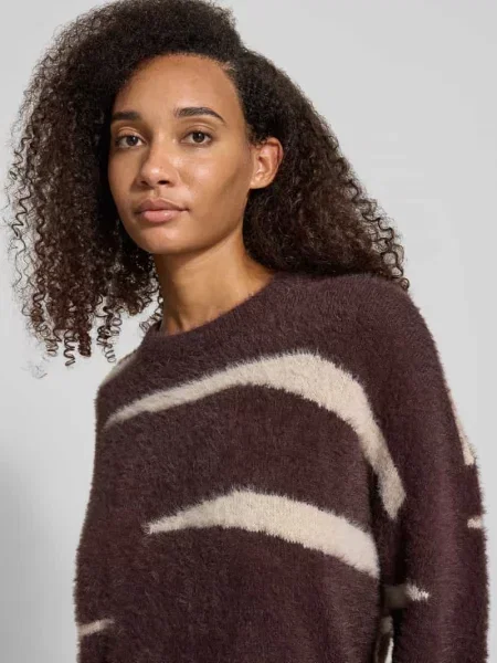 Sweter z dzianiny z okrągłym dekoltem model HEIDI' Noisy May