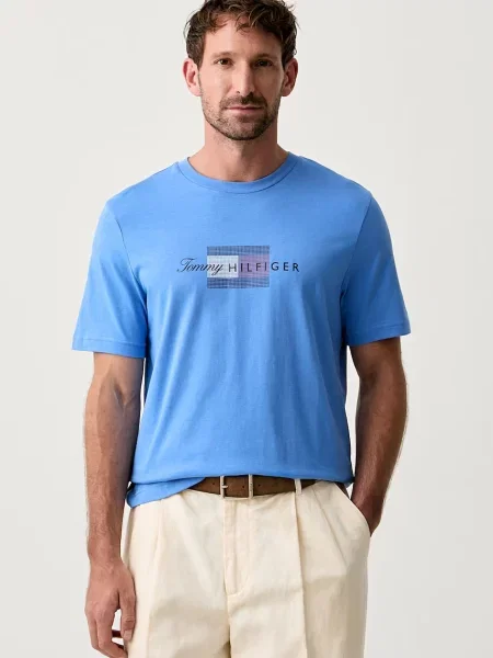 Tommy Hilfiger t-shirt ανδρικό μπλε