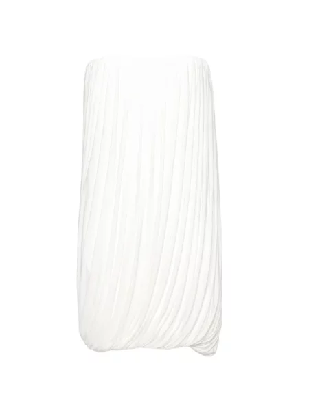Rochie mini Alex Perry drapată fără bretele alb