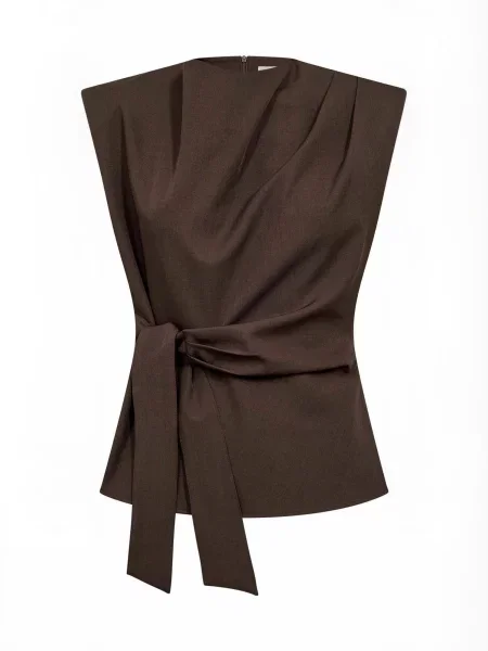 Co'couture Top LunaCC închis maro