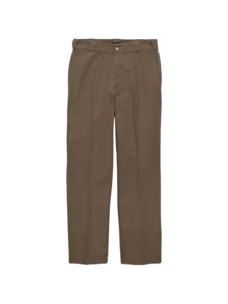 Pantaloni Prada din canvas maro