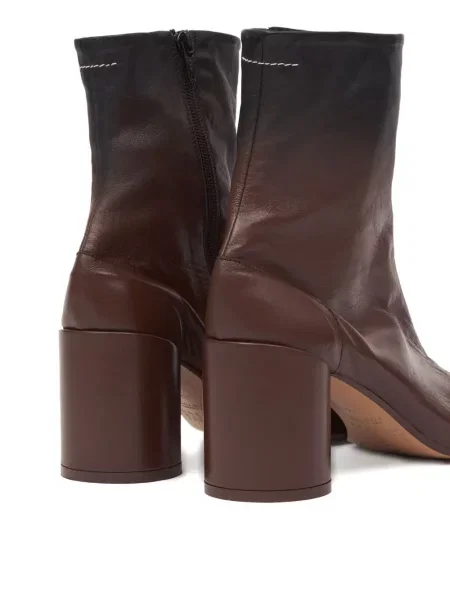 Cizme scurte Mm6 Maison Margiela din piele maro