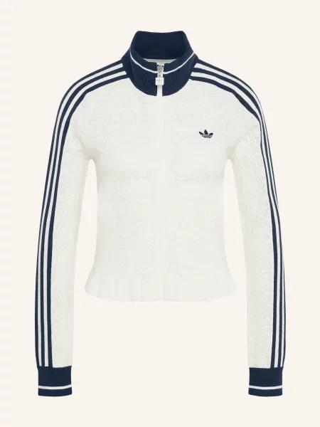 Adidas Originals Pletený Svetr S Galonovými Pruhy krémová / tmavě modrá