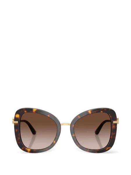 Ochelari de soare Dolce & Gabbana Eyewear cu autograf maro