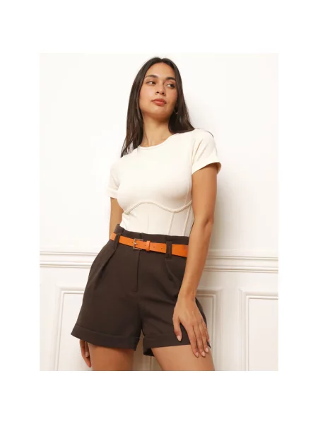 Pantaloni La Modeuse maro