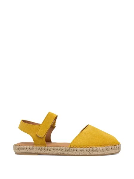 Espadrile Fly London din piele de căprioară cu bretele galben