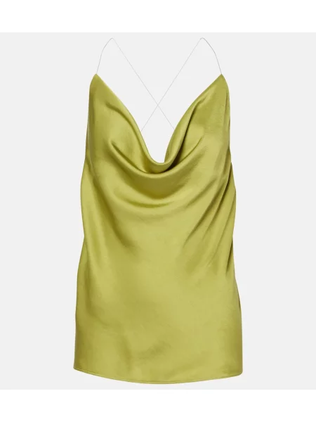 Satynowy top Y/project zielony