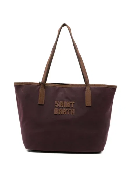 Geantă shopper Mc2 Saint Barth cu autograf roșu