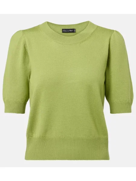 Pulover Oscar De La Renta de lână verde