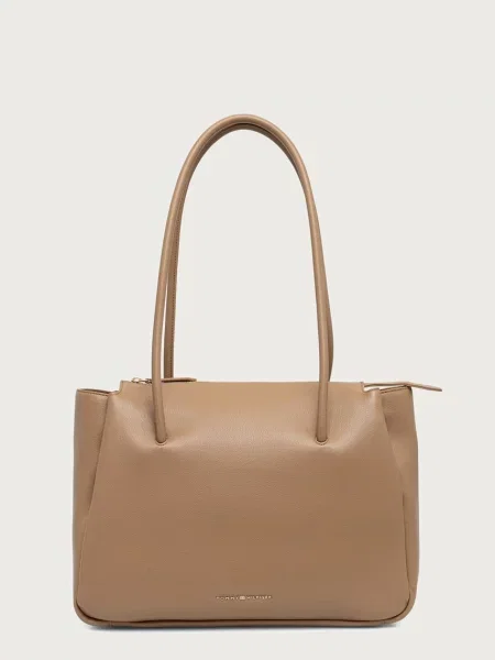Tommy Hilfiger torebka tote z imitacji skóry ESSENTIAL beżowa