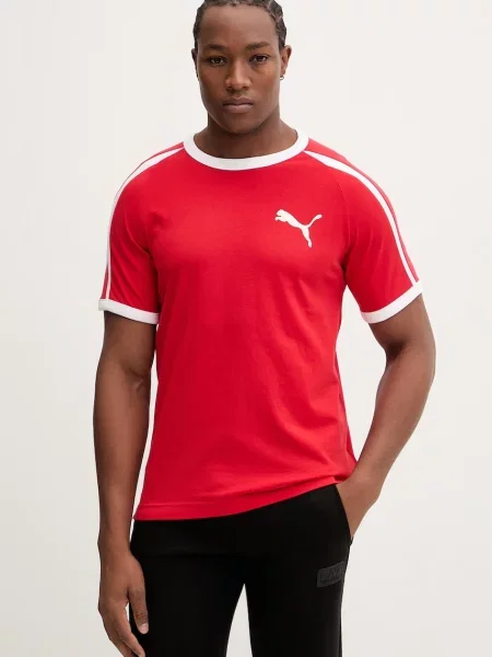 Tričko Puma Big Cat Ringer červené