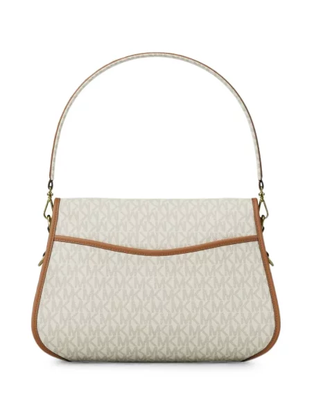 Matlasat geanta crossbody Michael Michael Kors cu autograf maro
