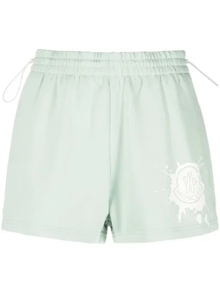 Pantaloni scurți Moncler cu imagine verde