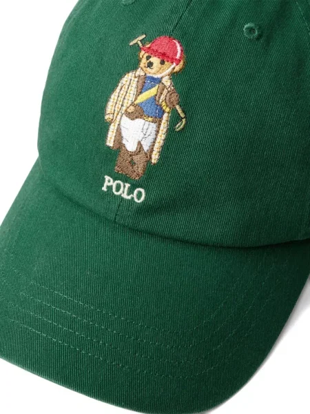Czapka z daszkiem Polo Ralph Lauren w kratkę z twillu biznesowa niebieska