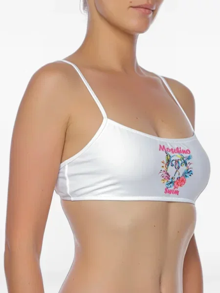 Top Moschino cu imagine alb