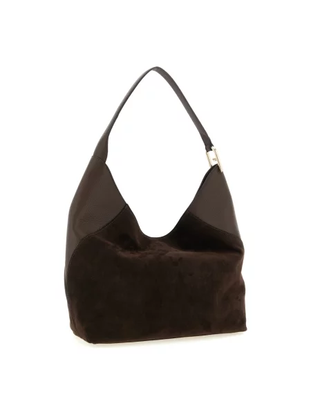 Torebka hobo Furla skórzana brązowa