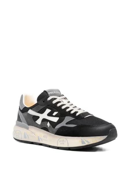 Sneakerși Premiata cu aplicații negru