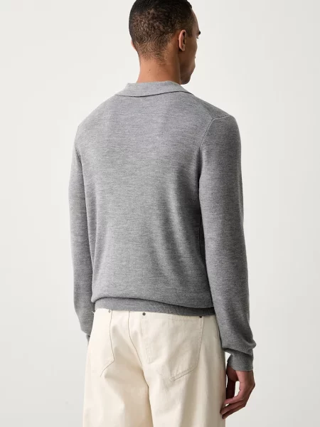 Trussardi pulóver férfi gyapjú szürke