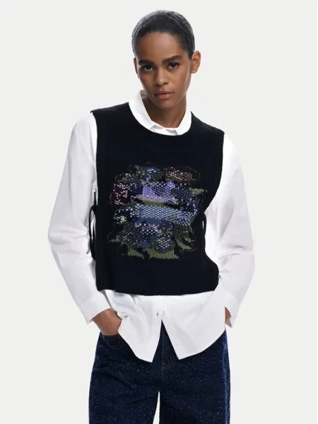 Desigual Srajca Chaleco bela