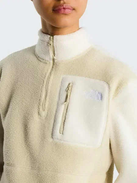 Флисовый свитер The North Face бежевый