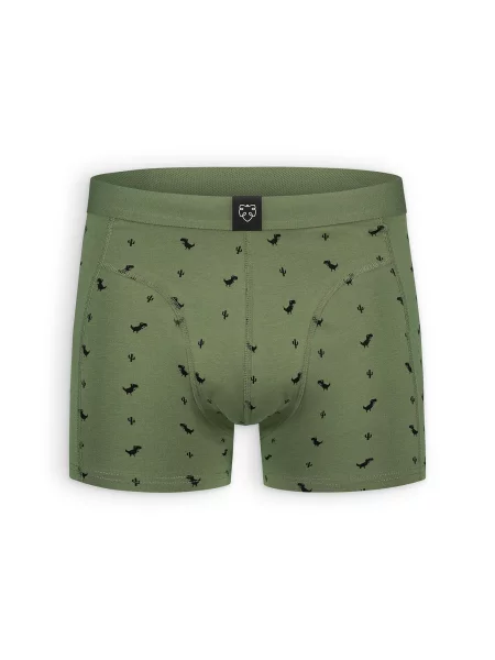 A-dam Boxeri 8 Bit Dino oliv negru
