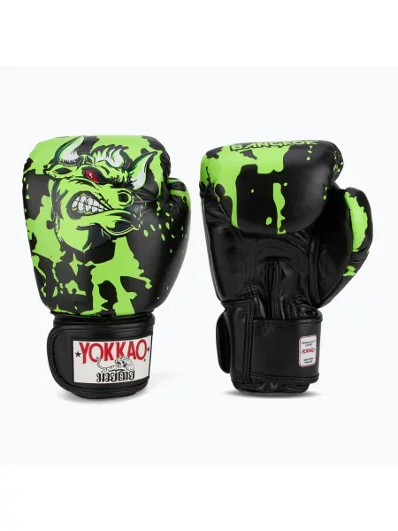 Boxerské rukavice YOKKAO Angry Bull black černé