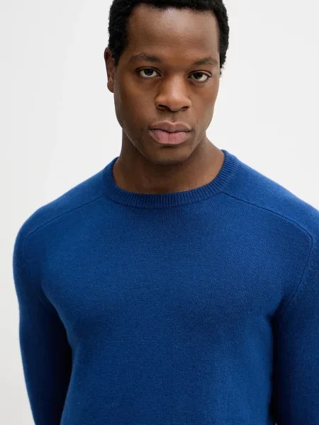 Шерстяной легкий свитер United Colors Of Benetton красный